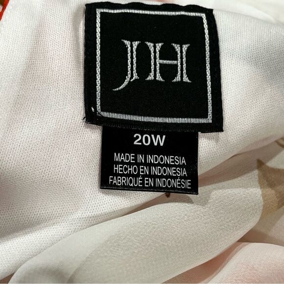 A-line loose fit floral plus size dress - Picture 12 of 15